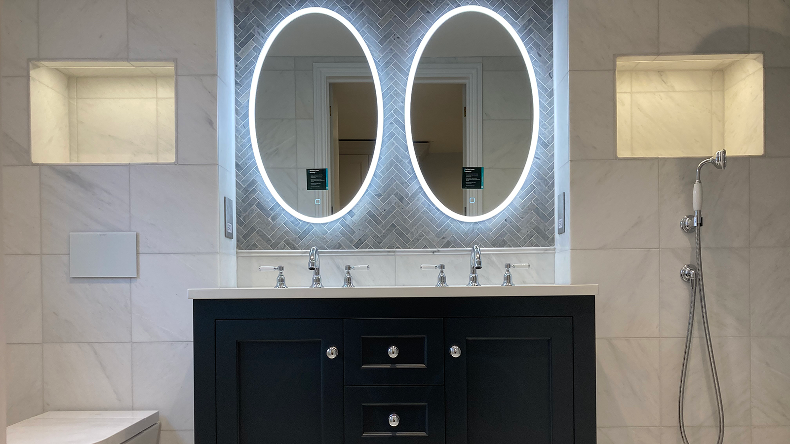 Bathroom lighting installation