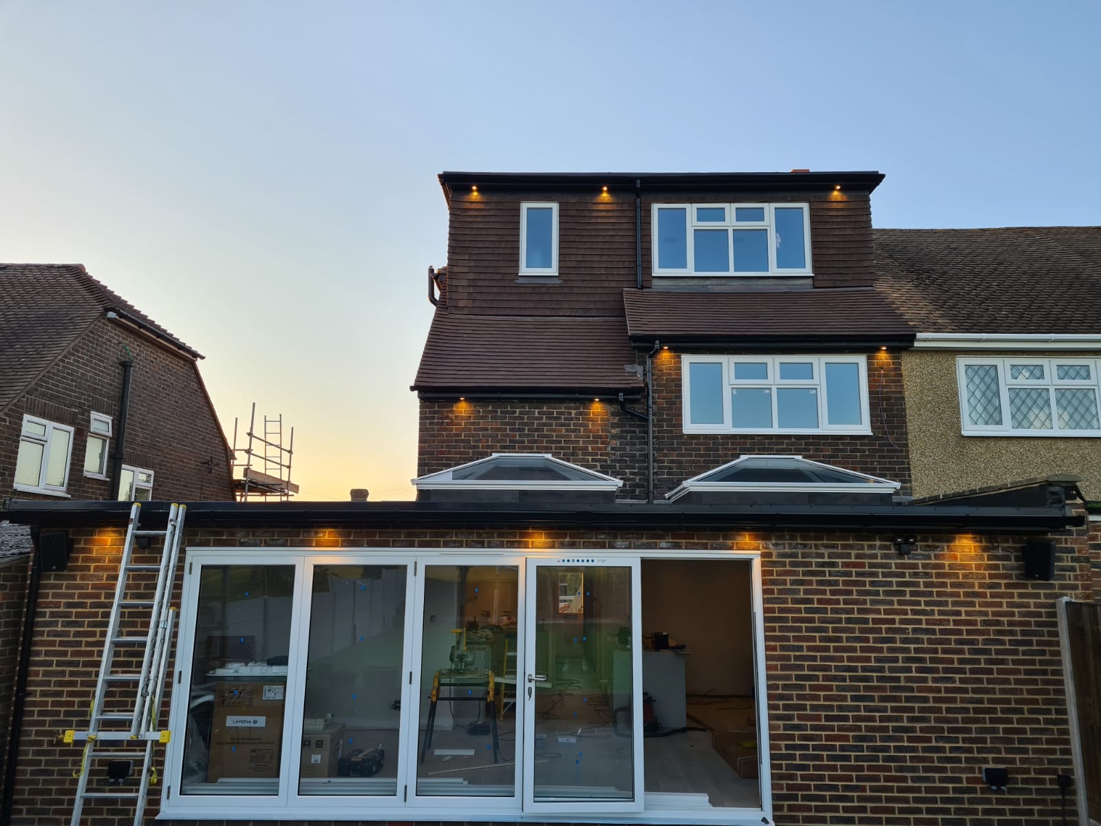 Rewire in progress by Surrey Electrical Services